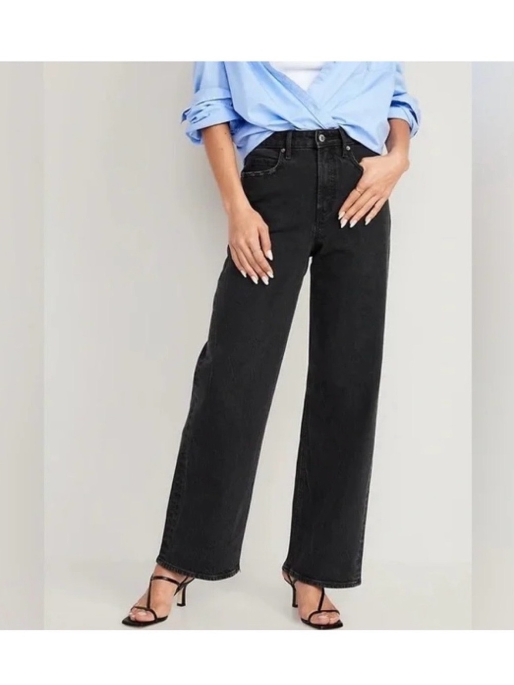 Old Navy Extra High-Rise Sky-Hi Wide-Leg Jeans